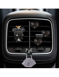 Clips Ambientadores de Auto Jowxsx Corazón y Mariposa 4 Pcs 2