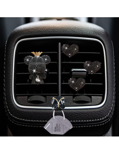 Clips Ambientadores de Auto Jowxsx Corazón y Mariposa 4 Pcs