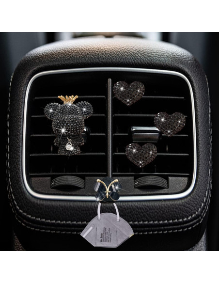 Clips Ambientadores de Auto Jowxsx Corazón y Mariposa 4 Pcs