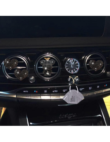 Clips Ambientadores de Auto Jowxsx Corazón y Mariposa 4 Pcs