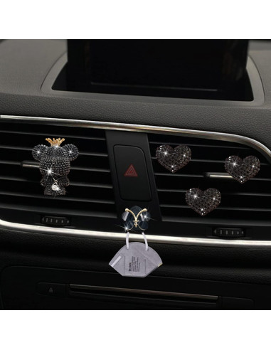 Clips Ambientadores de Auto Jowxsx Corazón y Mariposa 4 Pcs