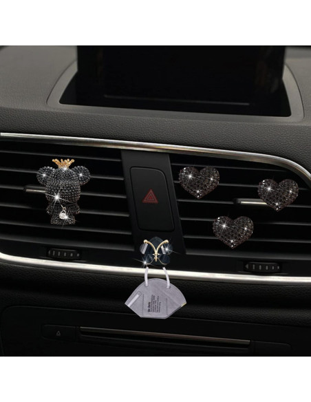 Clips Ambientadores de Auto Jowxsx Corazón y Mariposa 4 Pcs