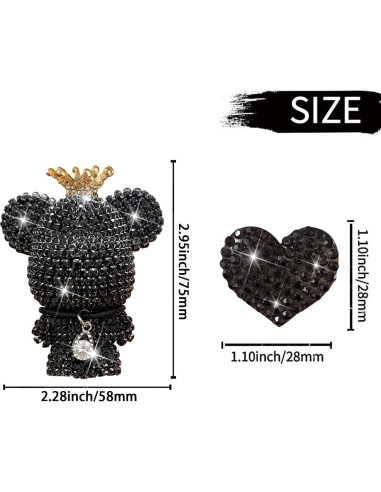 Clips Ambientadores de Auto Jowxsx Corazón y Mariposa 4 Pcs