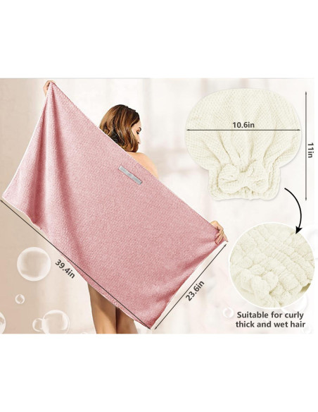 Toalla Plopping Molirex 2 Unidades Microfibra Absorbente