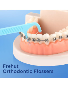 Hilos Dentales Ortodónticos Frehut - 150 Unidades con Estuche 2