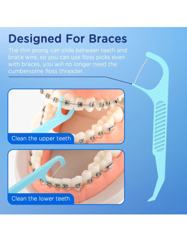 Hilos Dentales Ortodónticos Frehut - 150 Unidades con Estuche