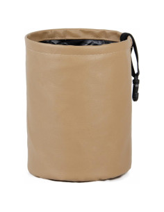 Basurero de Coche Ottdien Plegable Impermeable Beige 16x16x20cm