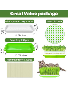 Bandejas Germinadoras Legigo 10 Paquetes Sin Tapas 33x25cm 2