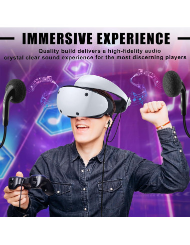 Auriculares de Reemplazo REEYEAR para PSVR2 - Sonido 3D, Cancelación de Ruido