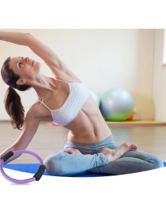 Círculo de Fitness Pilates Genérico 40.5 cm con Mangos Acolchados 2