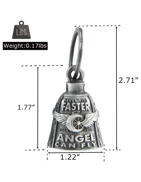 Campana de Motocicleta Dream Apparel Ángel Guardián 6.99cm