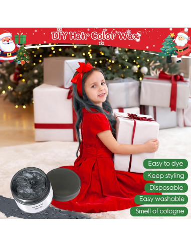 Cera de Color Temporal para Cabello Jebousike 120g - 10 Colores