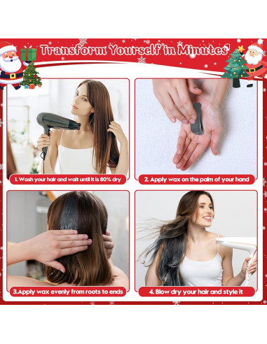 Cera de Color Temporal para Cabello Jebousike 120g - 10 Colores