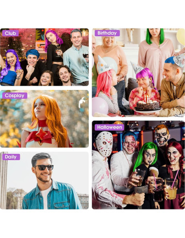 Cera de Color Temporal para Cabello Jebousike 120g - 10 Colores