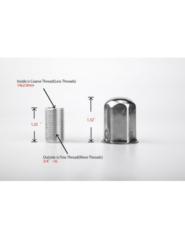 Extensor de Rosca de Estudio Deebior YC220 14x2mm Acero Inoxidable