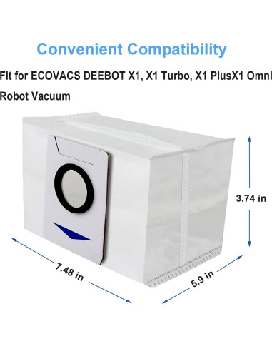 14 Bolsas de Vacío Dhoua para Aspiradora ECOVACS DEEBOT