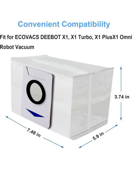 14 Bolsas de Vacío Dhoua para Aspiradora ECOVACS DEEBOT