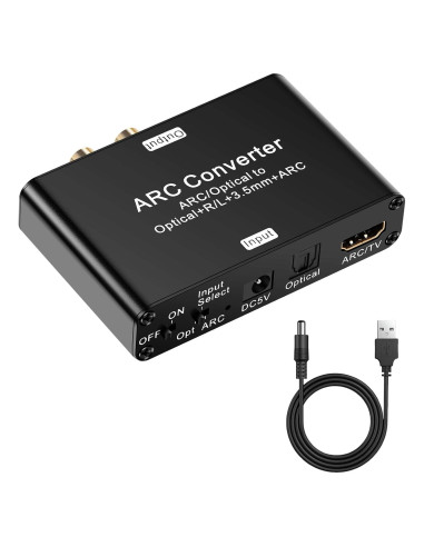 Convertidor de Audio Digital a Analógico DAC Blackonvlm 9x5.8cm