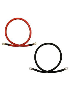 Cables de Batería de Cobre Puro WindyNation 2 AWG 0.3 m