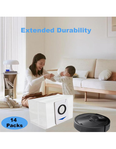 14 Bolsas de Vacío Dhoua para Aspiradora ECOVACS DEEBOT