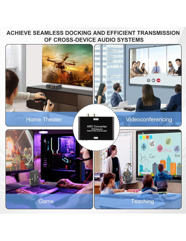 Convertidor de Audio Digital a Analógico DAC Blackonvlm 9x5.8cm