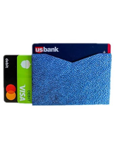 Funda Micro Billetera Ultra Delgada 2Thrive Azul Bloqueo RFID