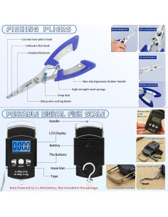 Kit de Herramientas de Pesca XBLACK 10 Piezas Acero Inoxidable 2