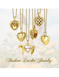 Collar medallón corazón plata esterlina Bestyle 23x16mm 2