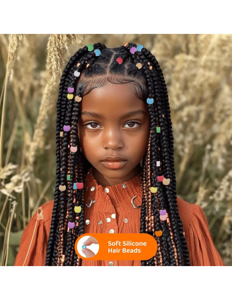 100 Perlas de Silicona para Cabello Jyukan - Accesorios Coloridos