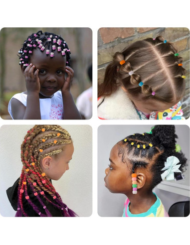 100 Perlas de Silicona para Cabello Jyukan - Accesorios Coloridos