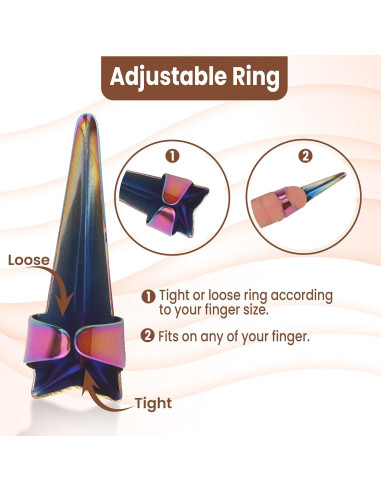 Anillo de Partición de Cabello Beauty & Crafts - Acero Inoxidable