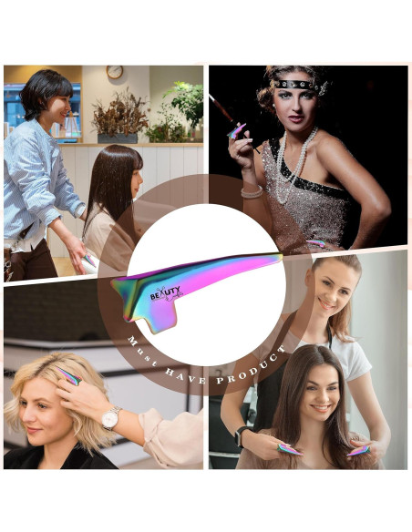 Anillo de Partición de Cabello Beauty & Crafts - Acero Inoxidable