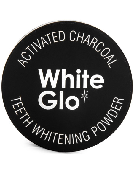 Polvo Blanqueador de Dientes White Glo 30g - Carbón Activado Menta