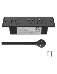 Toma de Corriente Empotrada CCCEI con USB-C 20W y USB-A