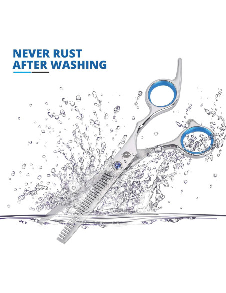 Kit de Tijeras de Barbero Marhaba AS - 10 Piezas Profesionales