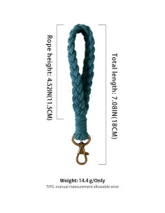 Llavero de Macramé Hecho a Mano para Mujeres - Estilo Country 2