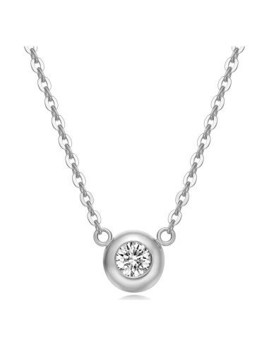 Collar Colgante de Diamante 0.10ct Carleen en Oro 18K