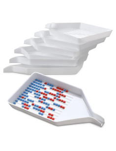 6 Bandejas de Clasificación de Perlas FEBSNOW 9.7x5.6 cm