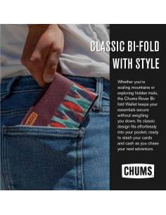 Cartera Chums Rover Bifold para hombres con bloqueo RFID - Geo 2