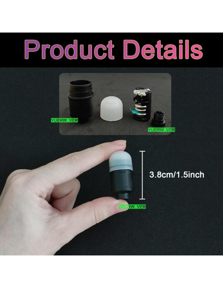 4 Luces LED de Válvula para Neumáticos YUERWOVER Coloridas