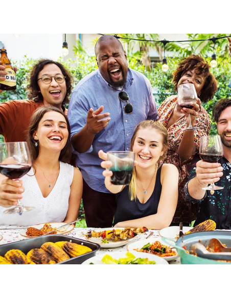 Marcadores de Copas de Vino ELANE 20 Pcs Coloridos