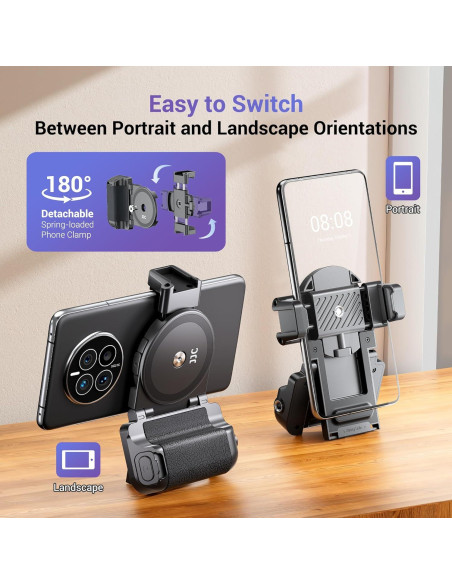 Agarre de Cámara para Teléfono Jinjiacheng con Control Remoto Negro