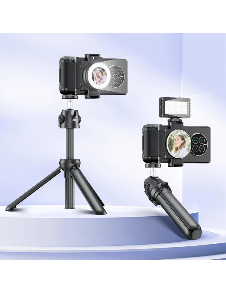 Agarre de Cámara para Teléfono Jinjiacheng con Control Remoto Negro