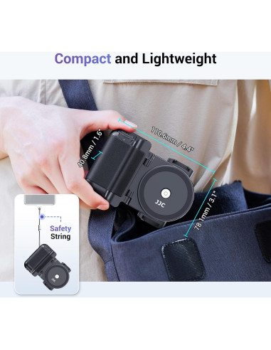 Agarre de Cámara para Teléfono Jinjiacheng con Control Remoto Negro