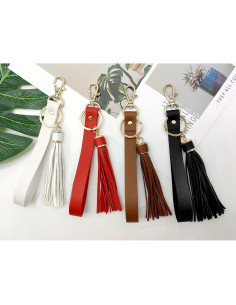 Correa de muñeca de cuero PAMIR TONG para llaves - 4 colores 2