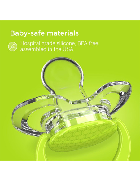 Chupete Ortodóntico Smilo Baby 0-3 Meses - Paquete de 3 Silicona Aqua