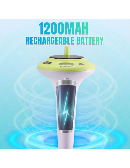Termómetro de piscina solar Raddy PT-5 LCD impermeable