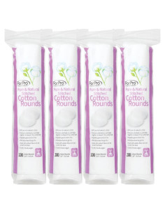 ForPro Discos de Algodón Cosidos 100% Puro - 400 Unidades