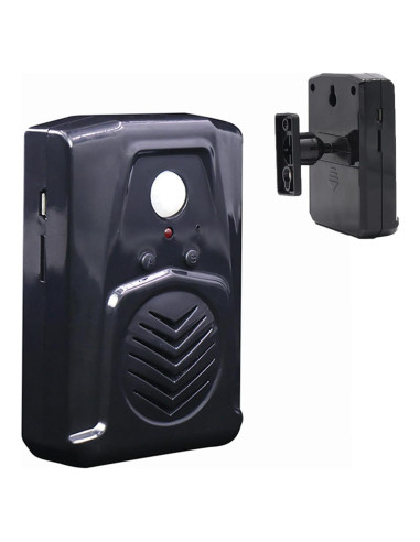 Sensor de Movimiento con Reproductor de Sonido XYszpcgs Negro