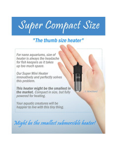 Calentador de Acuario Submersible AquaMiracle 10W Mini 6cm 2